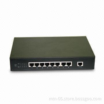 8-port 10/100Mbps Web Smart Management Ethernet Switch, Supports Broadcast Storm Control